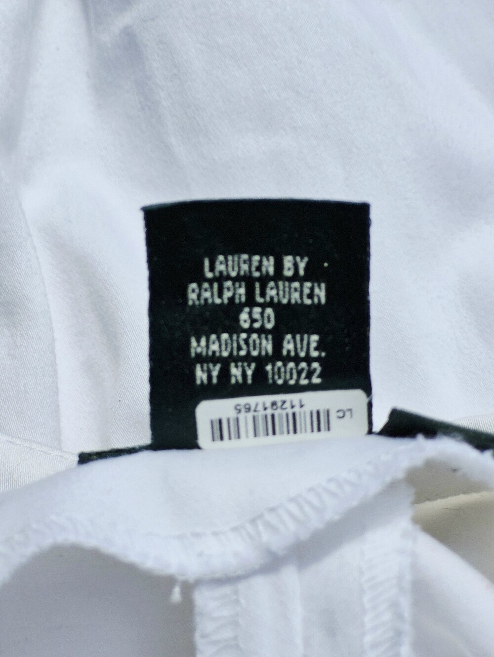 VINTAGE Lauren Ralph Lauren PETITE White Cropped Cotton Pants 10P - Picture 11 of 11